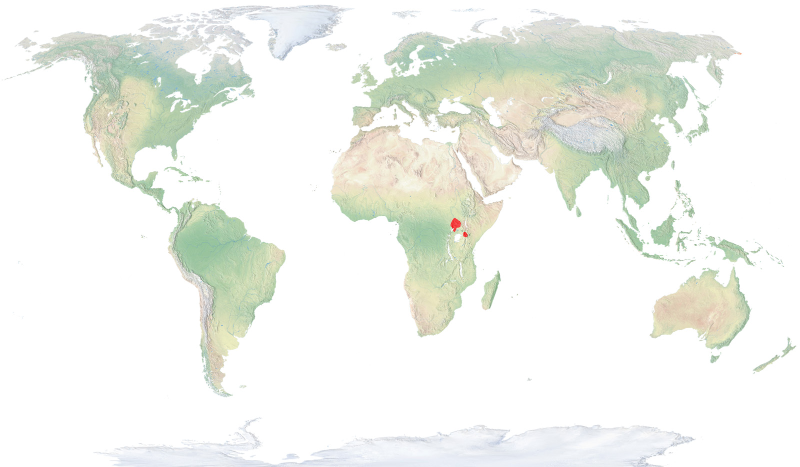 Rothschild's giraffe map