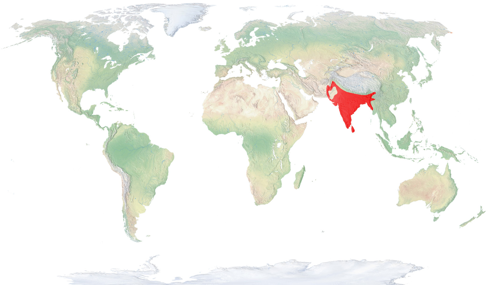 Pakistan, India, Nepal and Sri Lanka